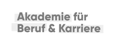 Logo Akademie für Beruf und Karriere